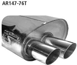 Komplettauspuffanlage Bastuck Alfa Romeo 147