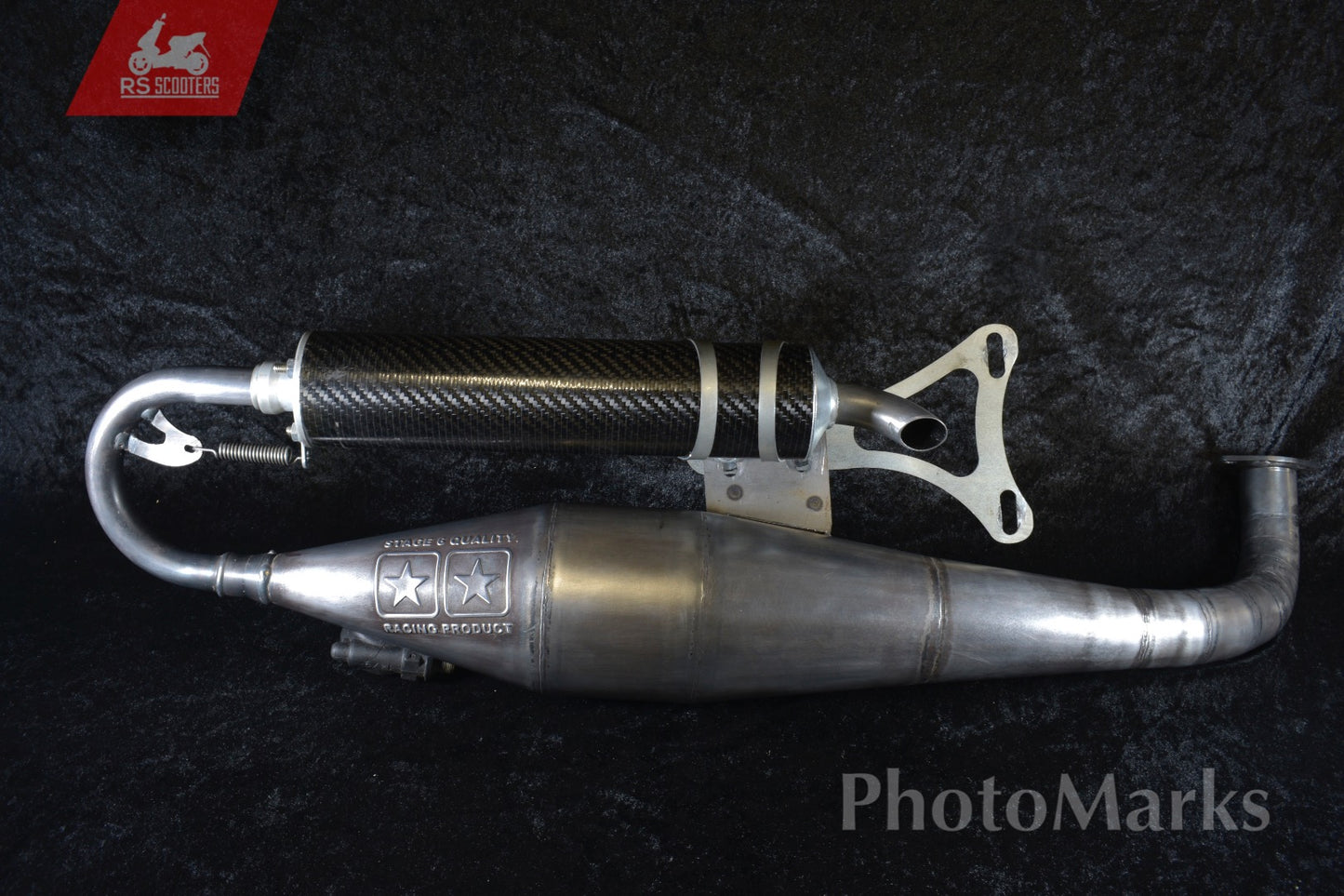 Stage6 R1200 Sportauspuff Minarelli liegend Yamaha Aerox / Aprilia SR50